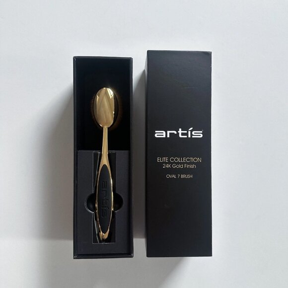 Artis Oval 7 Brush Elite Collection 24k Gold Finish